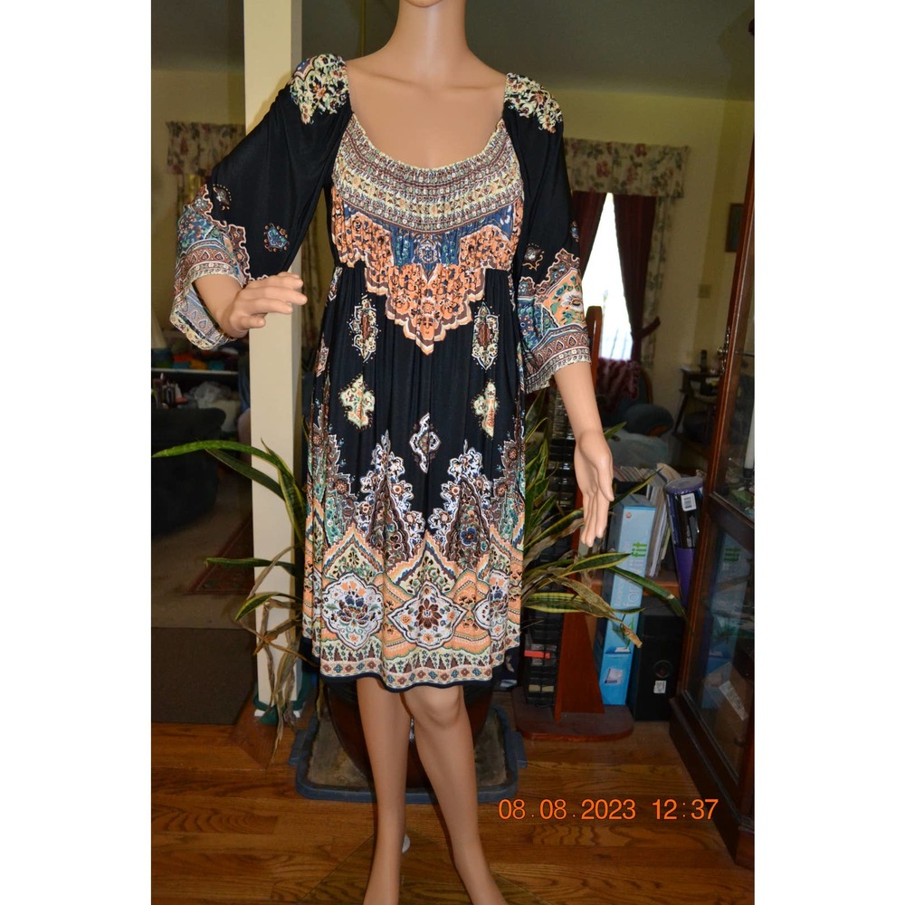 MUSE BOHO AZTEC print dress  (8)